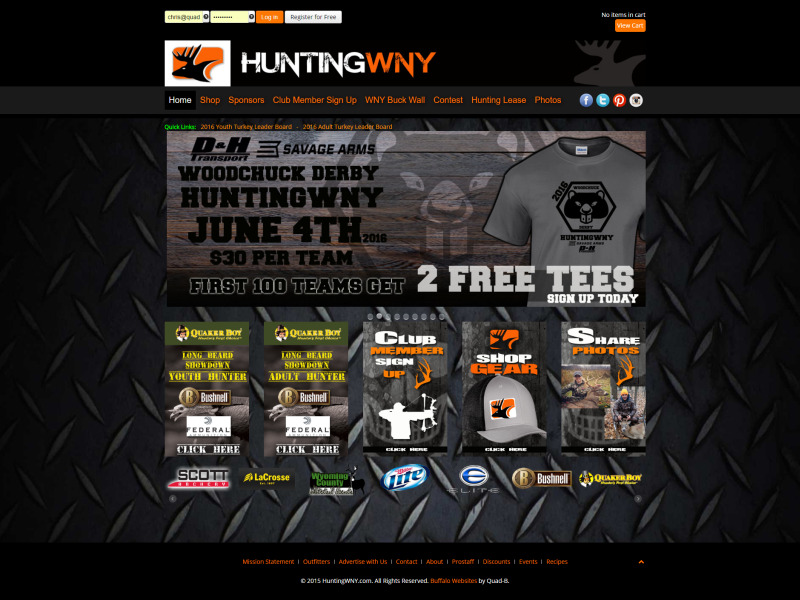 Hunting Enthusiast Website