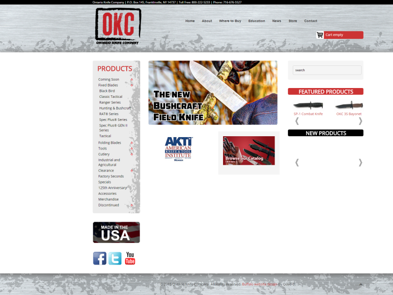 Knife Company E-Commerce Website