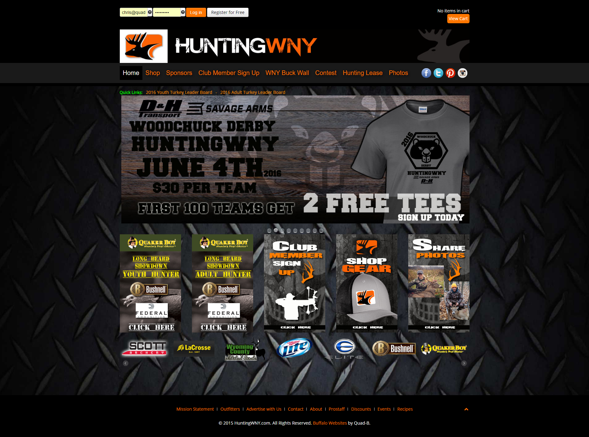 Hunting Enthusiast Website