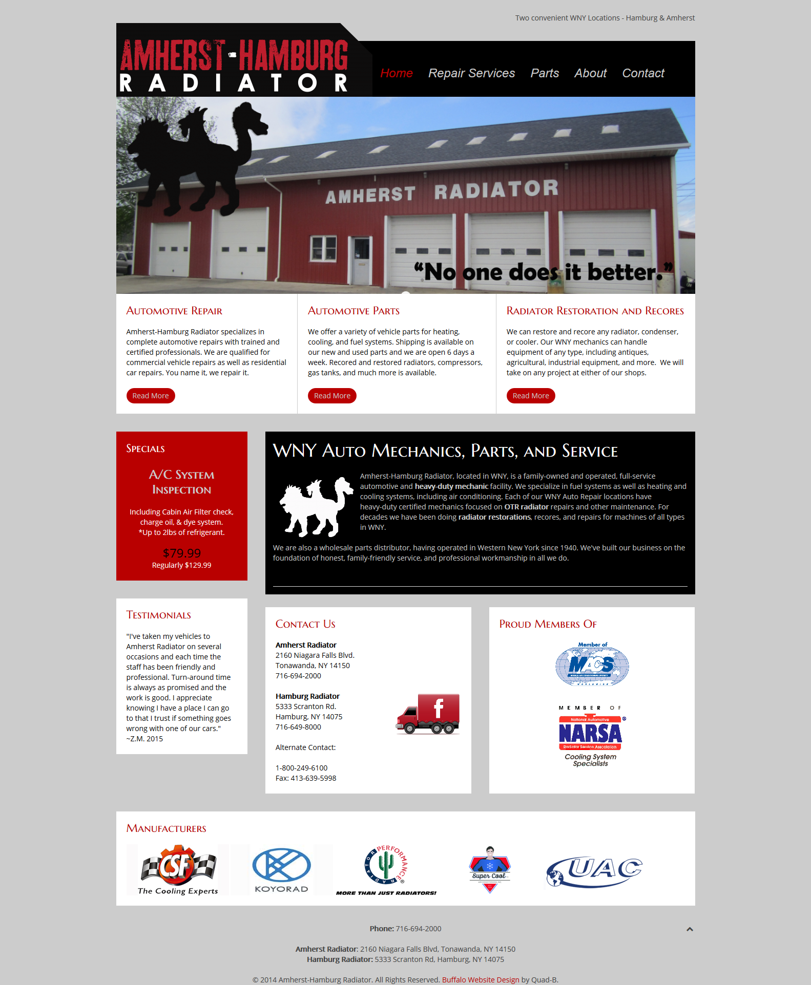 Auto Repair Shop Website + Logo Design