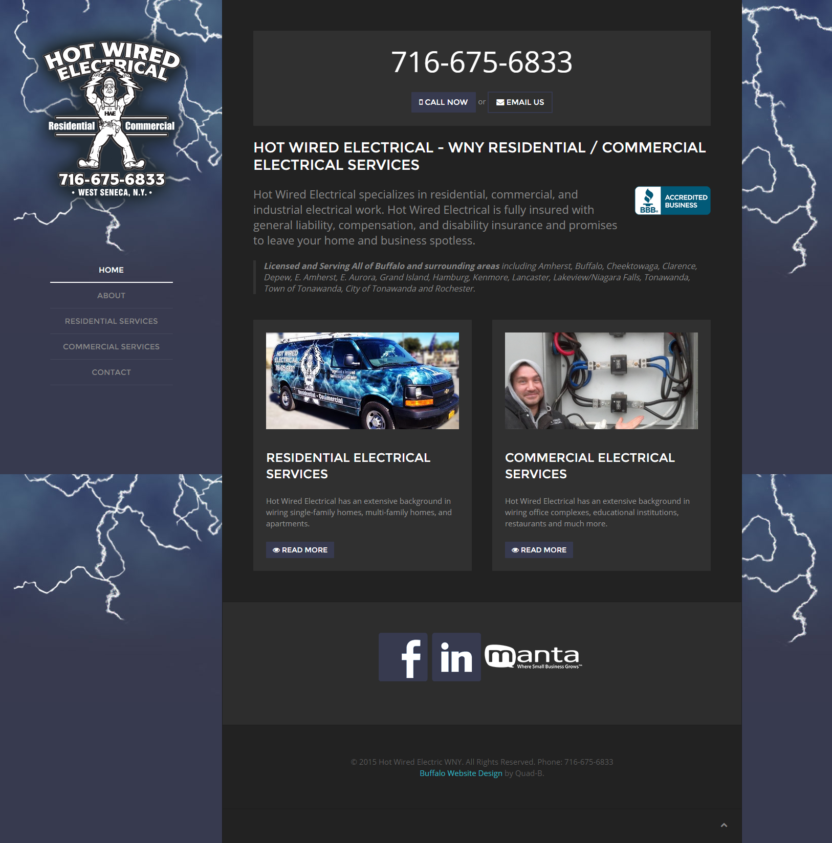 Electrical Contractor Company Website