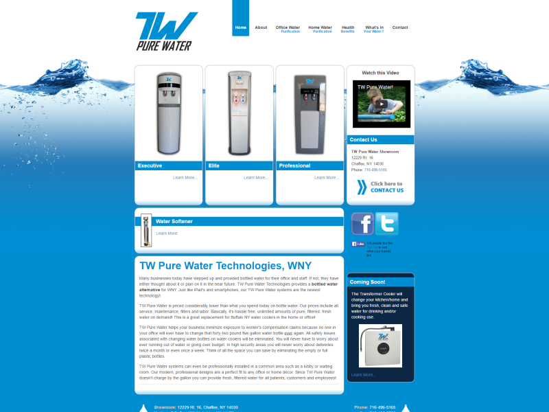 Water Filtration Company Website