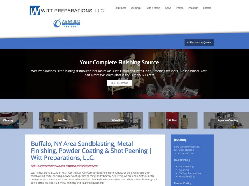 Industrial Manufacturing Company Website