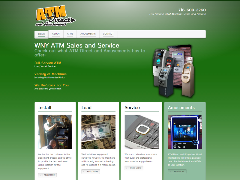 ATM Sales and Service Company Website