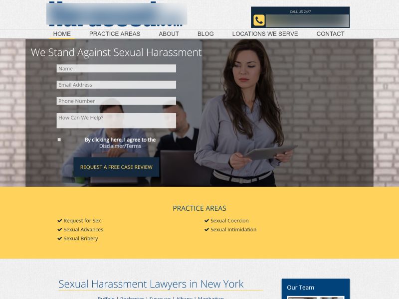 Harassment Lawyer Website