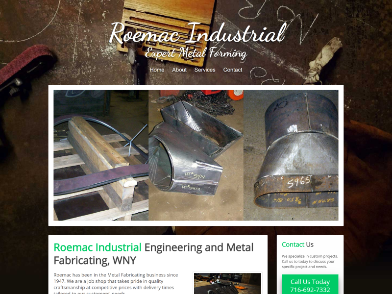 Industrial Machining Company Website