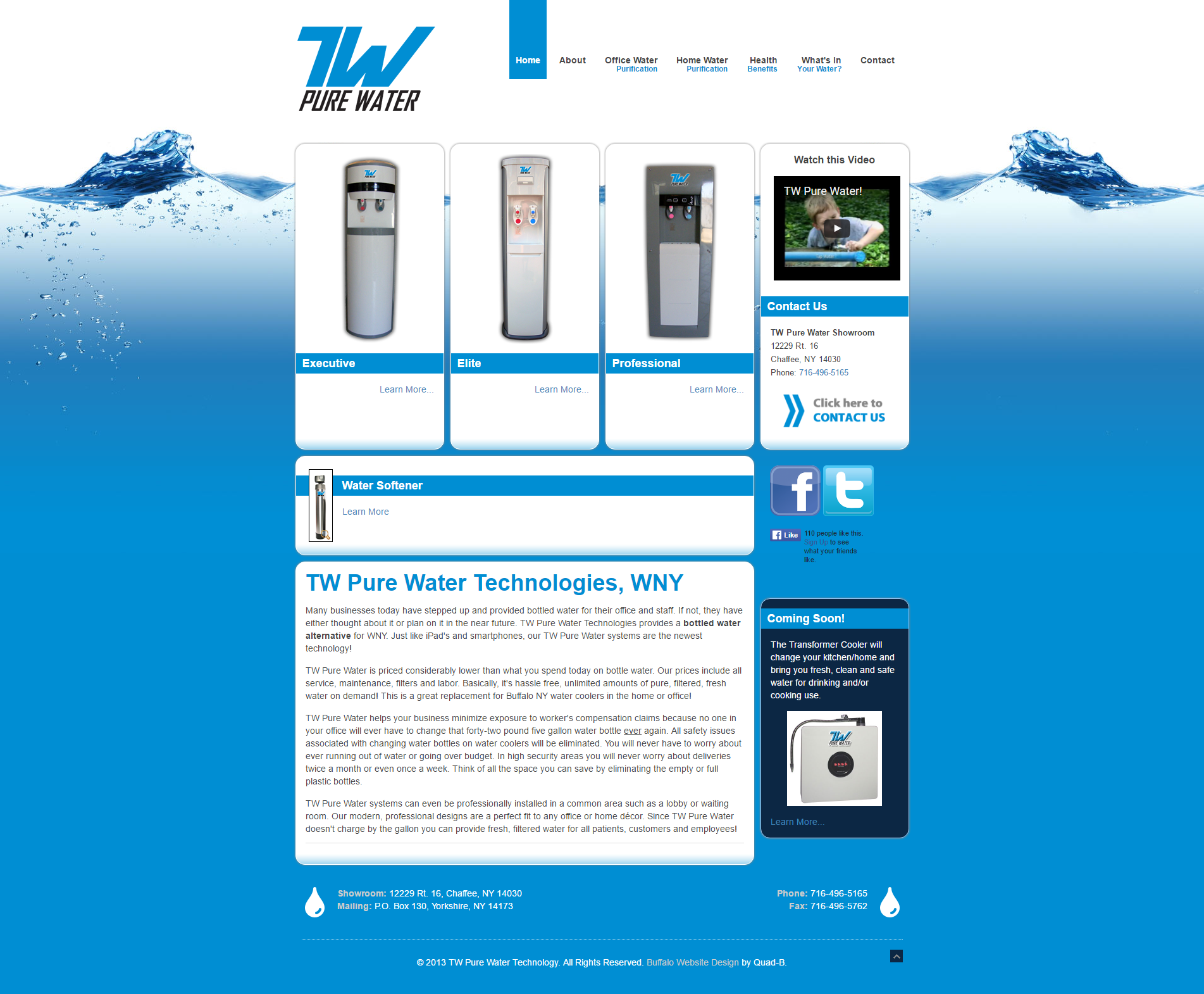 Water Filtration Company Website