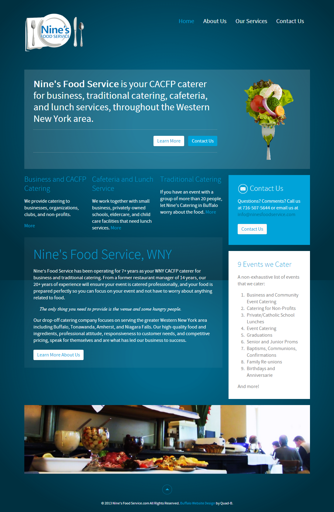 Food Service/Catering Company Website