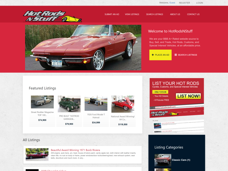 Car Enthusiast Auction Website