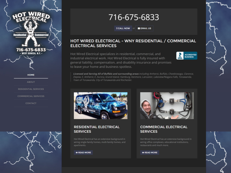 Electrical Contractor Company Website