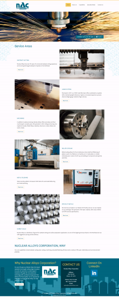 Industrial Manufacturing Company Website